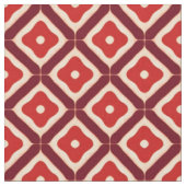 Rode geometrische abstracte ontwerp stof (Close Up)