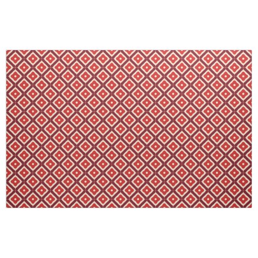 Rode geometrische abstracte ontwerp stof (Fat Quarter)