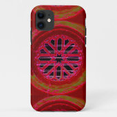 rode geometrische fonecase Case-Mate iPhone case (Achterkant)