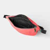 Rode geometrische mesh met gradiënt patroon heuptasje (Open)
