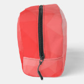 Rode geometrische mesh met gradiëntpatroon toilettasje (Rechts)