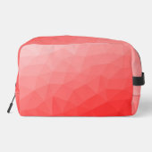 Rode geometrische mesh met gradiëntpatroon toilettasje (Achterkant)