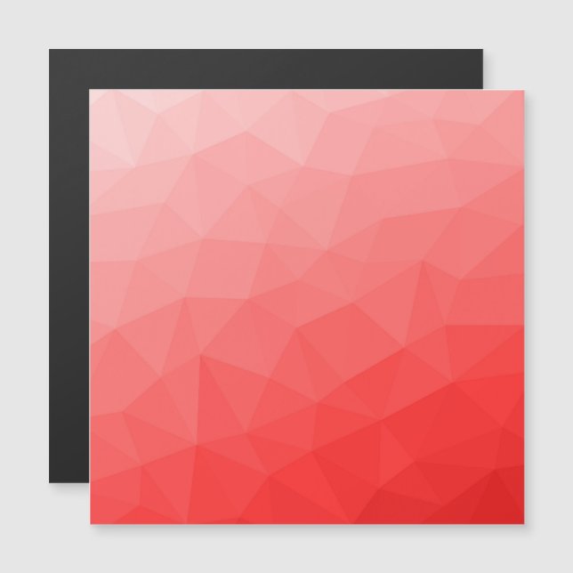 Rode geometrische mesh met verlooppatroon (Voorkant / Achterkant)