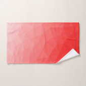 Rode geometrische mesh-patroon met gradiënt bad handdoek (Handdoek)