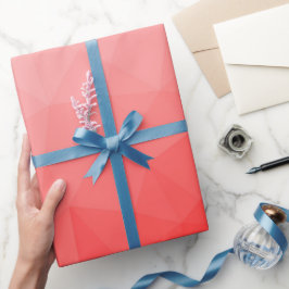 Rode geometrische mesh-patroon met gradiënt cadeaupapier