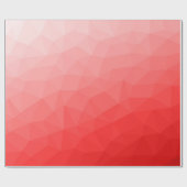Rode geometrische mesh-patroon met gradiënt cadeaupapier (Vlak)