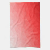 Rode geometrische mesh-patroon met gradiënt theedoek (Verticaal)