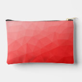 Rode geometrische meshpatroon met verloop Monogram Etui (Achterkant)