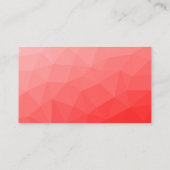 Rode geometrische meshpatroon QR-code Monogram Visitekaartje (Achterkant)