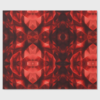 Rode geometrische vormen cadeaupapier