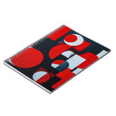 Rode geometrische vormen notitieboek (Linkerzijde)