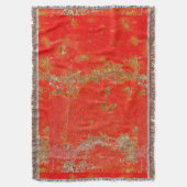 Rode gepersonaliseerde antiek auto, rusted metal deken (Voorkant Verticaal)