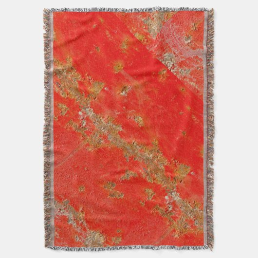 Rode gepersonaliseerde antiek auto, rusted metal deken (Voorkant Verticaal)