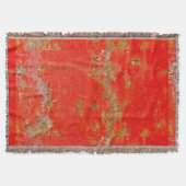 Rode gepersonaliseerde antiek auto, rusted metal deken (Voorkant)