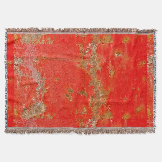 Rode gepersonaliseerde antiek auto, rusted metal deken (Voorkant)