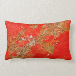 Rode gepersonaliseerde antiek auto, rusted metal k kussen