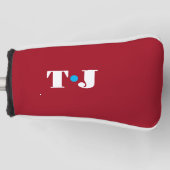 Rode gepersonaliseerde golfheadcover (Voorkant)