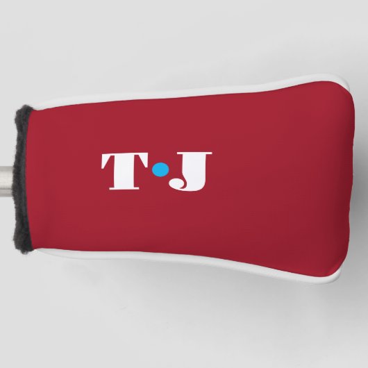 Rode gepersonaliseerde golfheadcover (Voorkant)