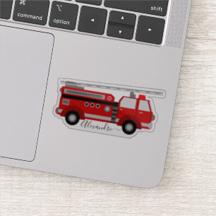rode, gepersonaliseerde jouw naam sticker