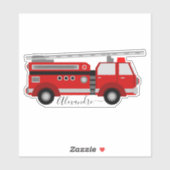 rode, gepersonaliseerde jouw naam sticker (Vel)