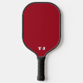 Rode gepersonaliseerde monogram pickleball paddle (Achterkant)