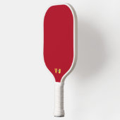 Rode gepersonaliseerde monogrammerde Pickleball-pa Pickleball Paddle (Links)