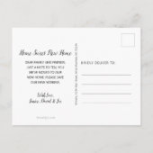 Rode Geranium Bloempotten Piket Hek Bewegend Aankondigingskaart (Achterkant)