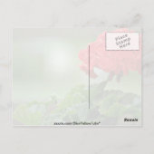 Rode Geranium bloesbloblobloblobloemen Briefkaart (Achterkant)