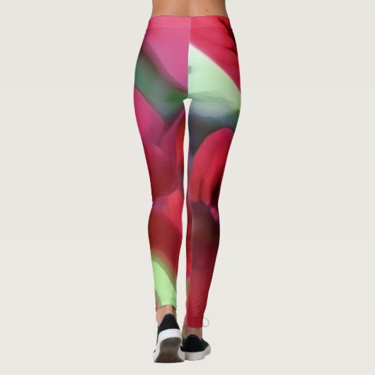 Rode Geranium Leggings (Achterkant)
