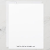 Rode Geranium Poster (Achterkant)