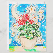 Rode Geranium Poster (Voorkant)