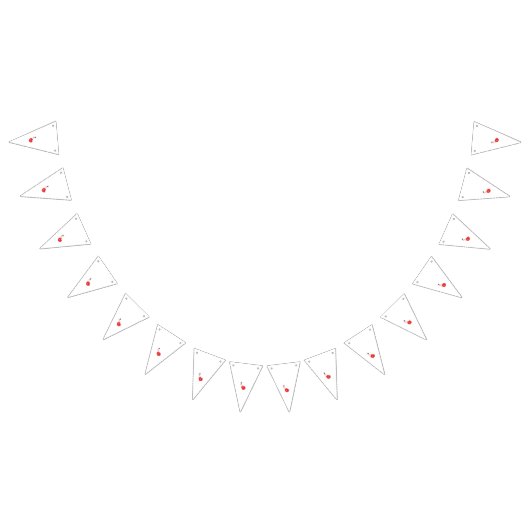 Rode geraniumblaadjes zijn weergegeven in clip-art vlaggetjes (Alle)