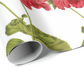 Rode Geraniums Cadeaupapier (Rol Hoek)