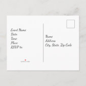 Rode Geraniums in kleipotten Uitnodiging Briefkaart (Achterkant)