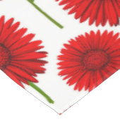 Rode Gerbera Daisy Boeket Tafelkleed (Gekanteld)
