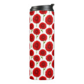 Rode Gerbera Daisy Boeket Thermosbeker (Gedraaid links)