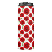 Rode Gerbera Daisy Boeket Thermosbeker (Achterkant)