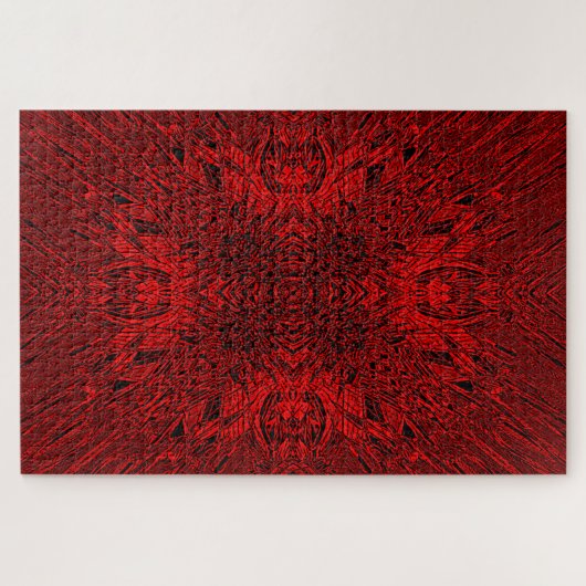 Rode Gerbera Legpuzzel (Horizontaal)