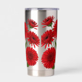 Rode Gerbera Madelief Boeket Geïsoleerde Drinkbeker (Links)