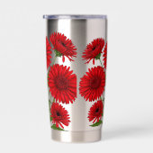 Rode Gerbera Madelief Boeket Geïsoleerde Drinkbeker (Rechts)