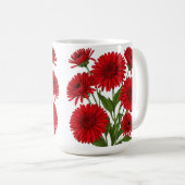 Rode Gerbera Madelief Boeket Koffiemok (Voorkant rechts)