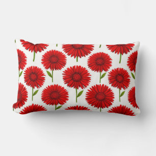 Rode Gerbera Madelief Boeket Kussen