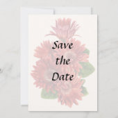 Rode Gerbera Madeliefjes Save The Date (Achterkant)