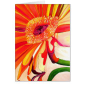 Rode Gerbera waterverf schilderkunst (Voorkant)