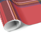 Rode geruite kerstverpakkings papier (Rol Hoek)