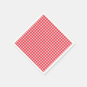 Rode geruite landelijke picknickfeest in de stijl  servetten (Hoek)