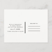 Rode geruite landelijke save-the-date aankondigingskaart (Achterkant)