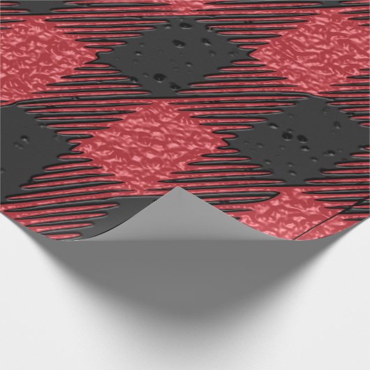 Rode geruite papier (Hoek)