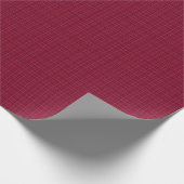 Rode geruite tartan cadeaupapier (Hoek)