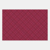 Rode geruite tartan inpakpapier vel (Voorkant 3)